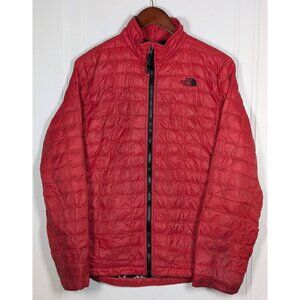The North Face Thermoball Puffer Insulated Jacket Boys Size XL 18-20 Red & Black